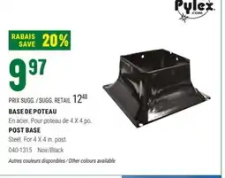 BMR BASE DE POTEAU offer