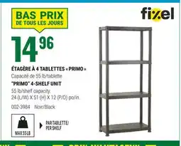 BMR ÉTAGÈRE À 4 TABLETTES  PRIMO  offer