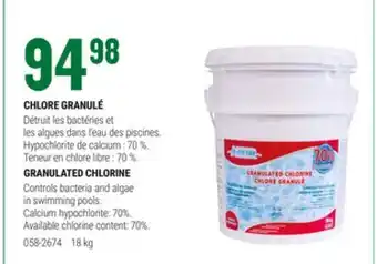 BMR CHLORE GRANULÉ offer