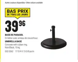 BMR BASE DE PARASOL offer