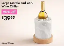 Linen Chest Large Marble and Cork Wine Chiller offer