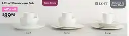 Linen Chest LC Loft Dinnerware Sets offer