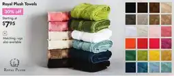 Linen Chest Royal Plush Towels offer