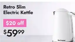 Linen Chest Retro Slim Electric Kettle offer