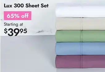 Linen Chest Lux 300 Sheet Set offer