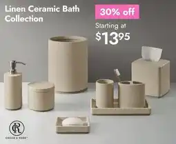 Linen Chest Linen Ceramic Bath Collection offer