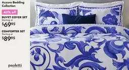 Linen Chest Azzuro Bedding Collection offer