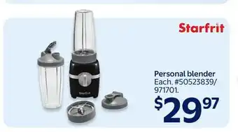 Walmart Starfrit Personal blender offer