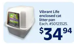 Walmart Vibrant Life enclosed cat litter pan offer