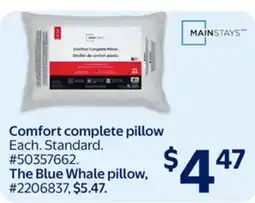 Walmart MAINSTAYS Comfortable complete pillow offer