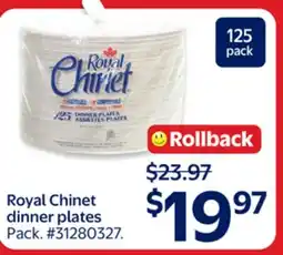 Walmart Royal Chinet dinner plates offer
