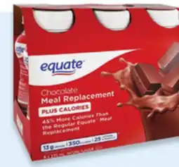 Walmart Equate Plus Calories meal replacement shakes offer