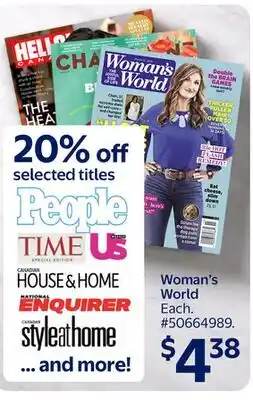 Walmart Woman's World offer
