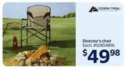 Walmart Director's chair offer