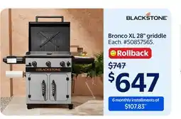 Walmart Bronco XL 28 griddle offer