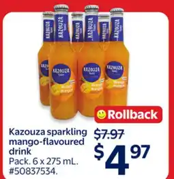 Walmart Kazouza sparkling mango-flavoured drink offer