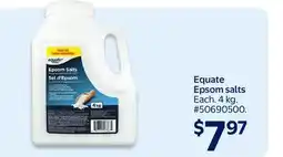 Walmart Equate Epsom salts offer