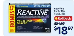 Walmart Reactine offer