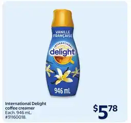 Walmart International Delight coffee creamer offer