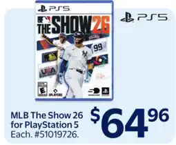 Walmart MLB The Show 26 for PlayStation 5 offer