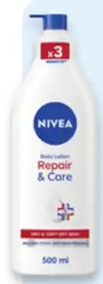 Walmart Nivea Repair & Care or Q10 body lotion offer