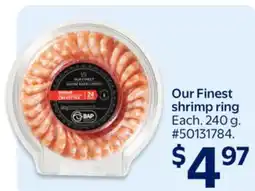 Walmart Our Finest shrimp ring offer