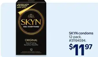 Walmart SKYN condoms offer