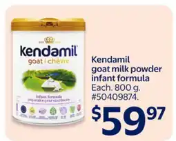 Walmart Kendamil goat milk powder infant formula offer