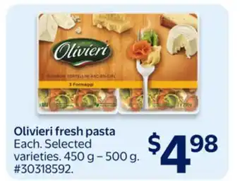Walmart Olivieri fresh pasta offer