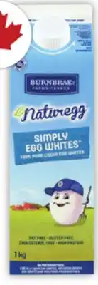 Food Basics BURNBRAE NATUREGG EGG WHITES offer