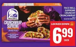Food Basics TACO BELL SUPREME CRUNCHY CRUNCHWRAP offer