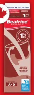 Food Basics BEATRICE CHOCOLATE MILK offer