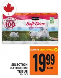 Food Basics SELECTION BATHROOM TISSUE offer