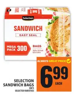 Food Basics SELECTION SANDWICH BAGS offer