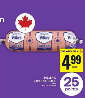 Food Basics PILLER'S LIVER SAUSAGE offer