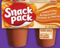 Food Basics SNACK PACK PUDDING OR GEL SNACK offer