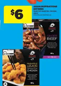 Real Canadian Superstore ASIAN INSPIRATIONS ENTRÉES offer