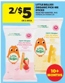 Real Canadian Superstore LITTLE BELLIES ORGANIC PICK-ME STICKS offer