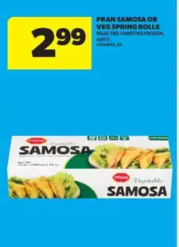 Real Canadian Superstore PRAN SAMOSA OR VEG SPRING ROLLS offer