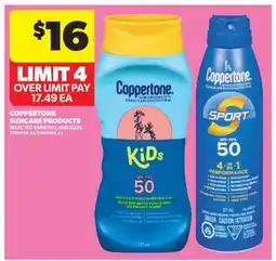 Real Canadian Superstore COPPERTONE SUNCARE PRODUCTS offer