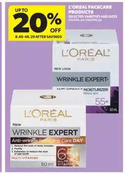 Real Canadian Superstore L'OREAL FACECARE PRODUCTS offer