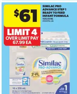 Real Canadian Superstore SIMILAC PRO ADVANCE STEP 1 READY TO FEED INFANT FORMULA offer