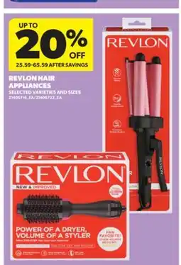 Real Canadian Superstore REVLON HAIR APPLIANCES offer