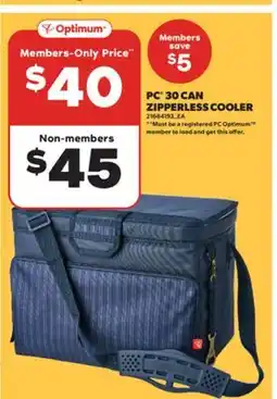 Real Canadian Superstore PC 30 CAN ZIPPERLESS COOLER offer