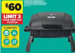 Real Canadian Superstore EVERYDAY ESSENTIALS PORTABLE PROPANE GRILL offer