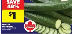 Real Canadian Superstore ENGLISH CUCUMBERS offer