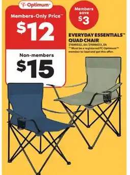 Real Canadian Superstore EVERYDAY ESSENTIALS QUAD CHAIR offer