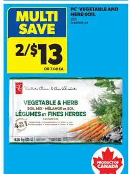 Real Canadian Superstore PC VEGETABLE AND HERB SOIL offer