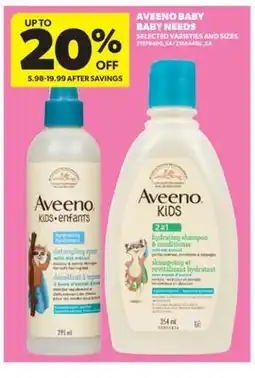 Real Canadian Superstore AVEENO BABY BABY NEEDS offer