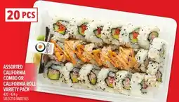 Metro ASSORTED CALIFORNIA COMBO OR CALIFORNIA ROLL VARIETY PACK offer